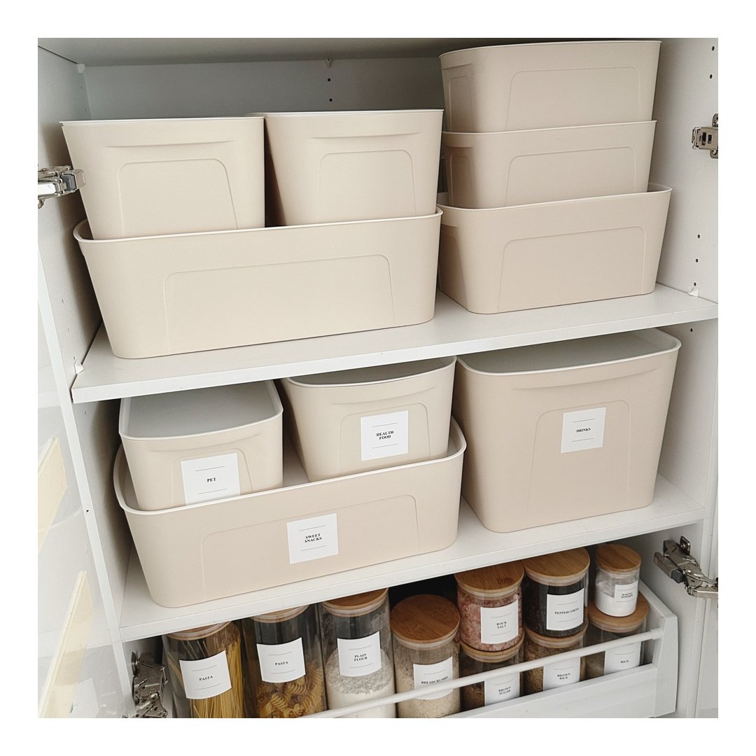 Beige storage deals totes