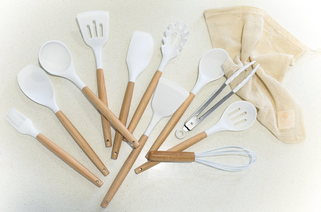 11 Piece White Kitchen Utensil Set - Perfect Pantries Project