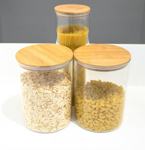 3L Glass Canister with Bamboo Lid - Perfect Pantries Project