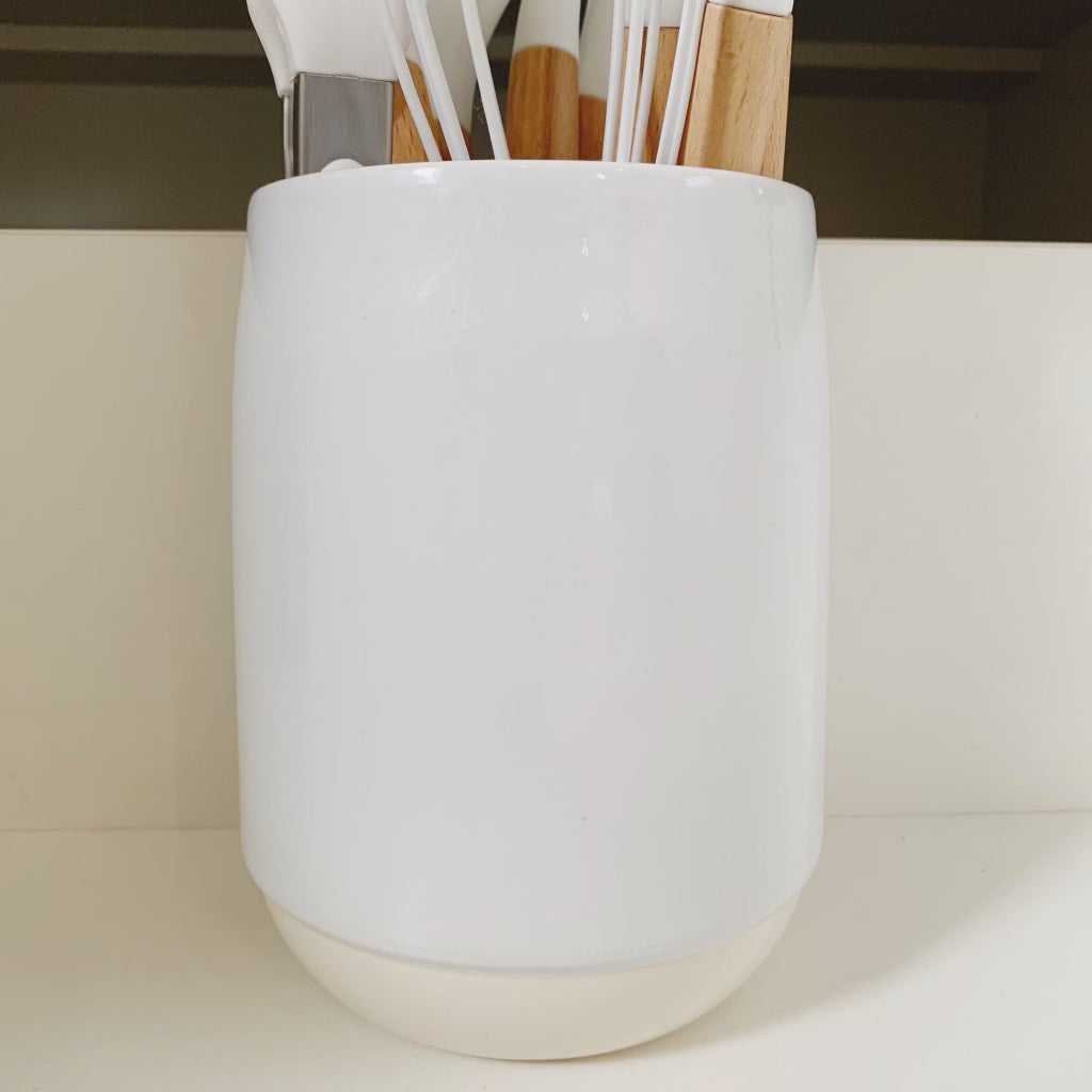 Two Tone Utensil Holder