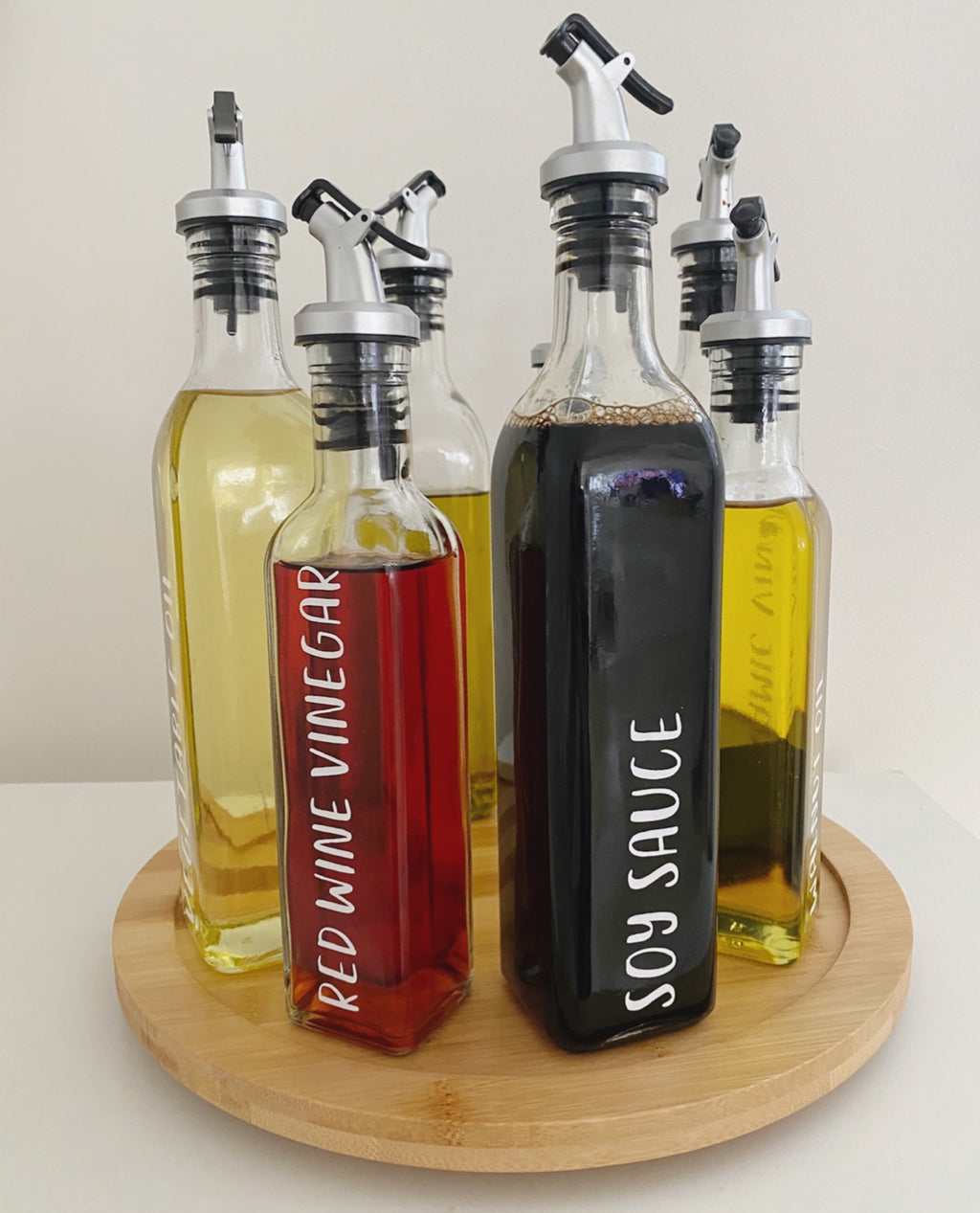 Premium Oil and Vinegar Project - 9 pieces plus Complimentary Labels